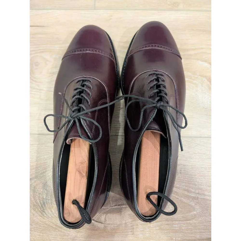 FootJoy Classics Cap Toe Oxford Dress Shoes Oxblood Leather 8.5D NWOB NOS USA